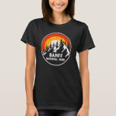 T-shirt banff National Park Mountain Trees & Sun Camping H (Devant)