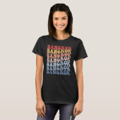 T-shirt Bangkok City Groovy Retro (Devant entier)
