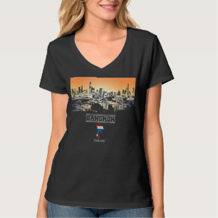 T-shirt bangkok thaïlande Skyline Vacances Souvenir ville