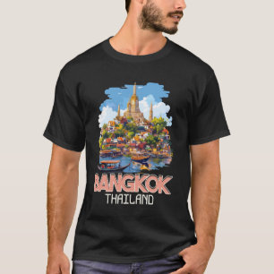 T-shirt Bangkok Thaïlande Souvenir Vacances Voyage