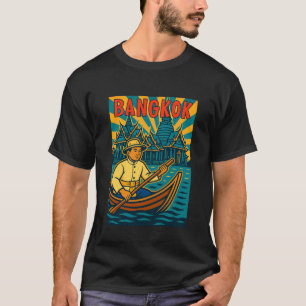 T-shirt Bangkok Thaïlande Voyager Rétro BD Souvenir Bangko