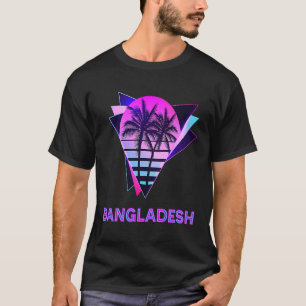 T-shirt Bangladesh 80s Palm Tree Retro Bangladesh Vintage