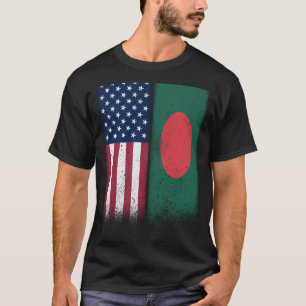 T-shirt Bangladesh Bangladesh drapeaux américains Fiers US
