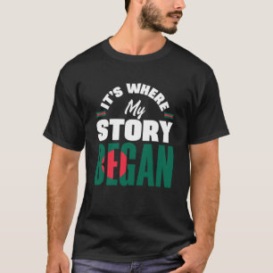 T-shirt Bangladesh Bangladesh Le Drapeau Là Où Mon Histoir