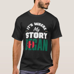 T-shirt Bangladesh Bangladesh Le Drapeau Là Où Mon Histoir