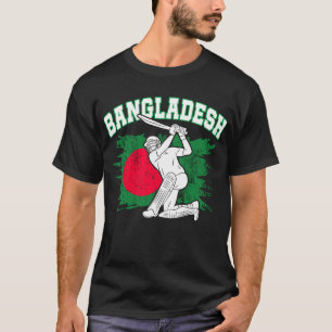 T-shirt Bangladesh Cricket Player Batsman Design