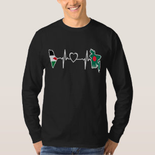 T-shirt Bangladesh Palestine Drapeau Bangladesh Palestinie