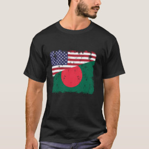 T-shirt Bangladesh Pride Bangladesh Américain Drapeau Raci
