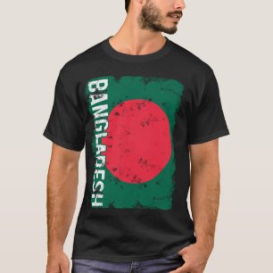 T-shirt Bangladesh Pride Bangladesh Drapeau Racines Patrim