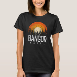 T-shirt Bangor Maine ME Retro Style Vintage les années 70