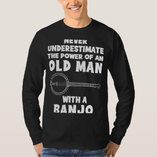 T-shirt Banjo Bliss : Embrassez l'Humour d'un vieux Mans M