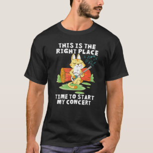 T-shirt Banjo Chat C'Est Le Bon Endroit Pour Commencer Mon