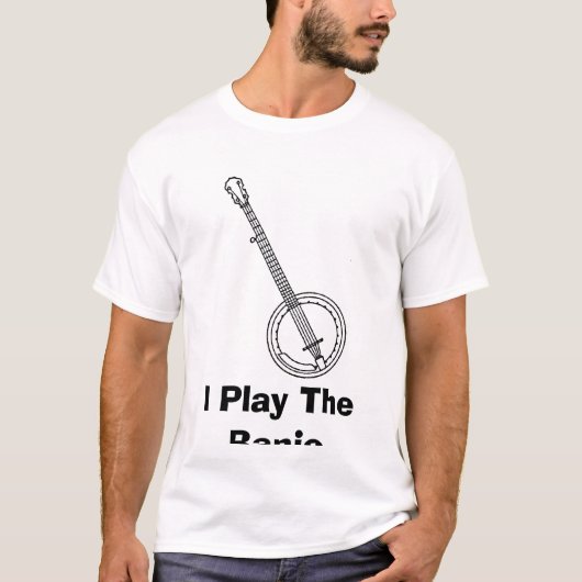 T-shirt BANJO, je joue le banjo (Devant)