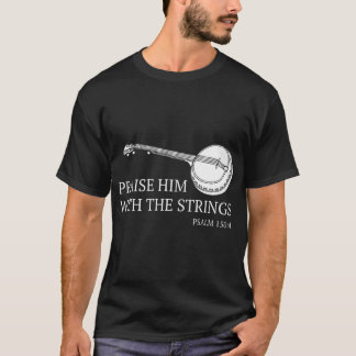 T-shirt Banjo Le Loue Avec Les Cordes Bluegrass Guitar