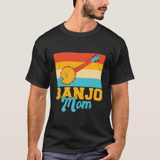 T-shirt Banjo Player Banjo Mom (Devant)