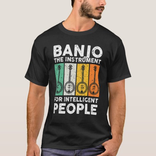 T-shirt Banjo The Instrument For Intelligent People Music (Devant)
