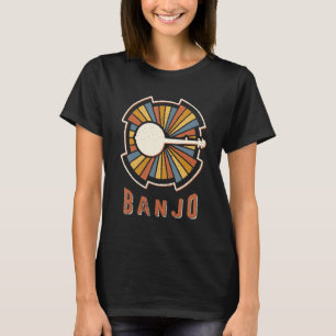 T-shirt Banjo Vintage Classic Retro Music Love
