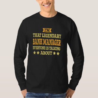 T-shirt Bank Manager Job Title Employee Funny Worker Bank 
