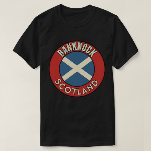 T-shirt Banknock, Écosse (Design devant)