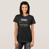 T-shirt Banks u2013 Non recommandé Crypto & Finance Drôle (Devant entier)