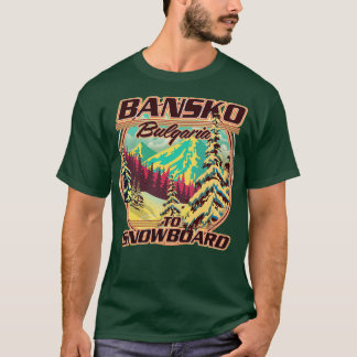 T-shirt Bankso Bulgarie à snowboard