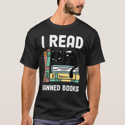 T-shirt Banned Books Bookworm Reader I Read Banned Books (Devant)