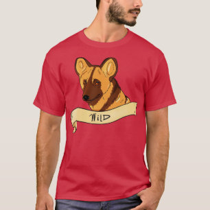 T-shirt Bannière africaine de chiens sauvages