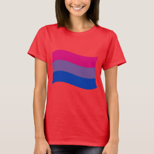 T-shirt Bannière de fierté bisexuelle
