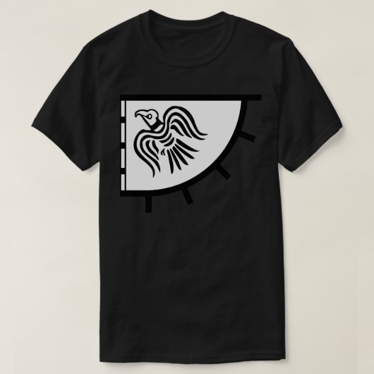 T-shirt Bannière de guerre Viking Raven (Design devant)