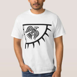 T-shirt Bannière du drapeau noir viking