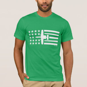 T-shirt Bannière étoilée de jet d'A-10 Warthog tout le