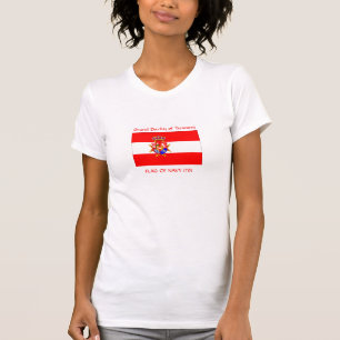 T-shirt Bannière rouge blanc Grand-Duché de Toscane