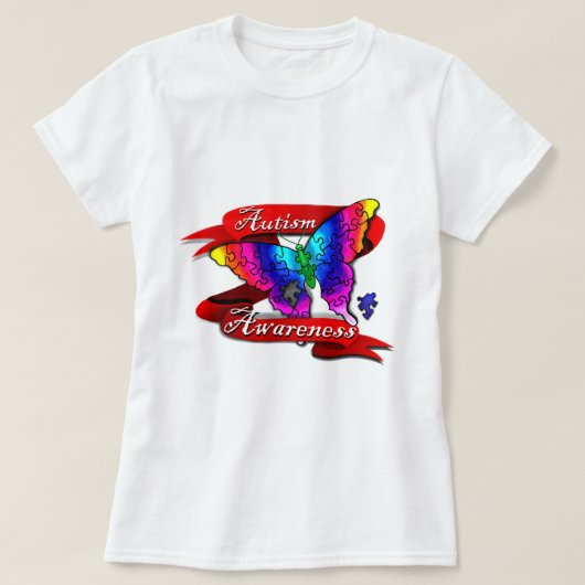 T-shirt Bannière sensibilisation sur l'autisme (Design devant)