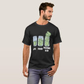 T-shirt banque d'argent de pêche (Devant entier)