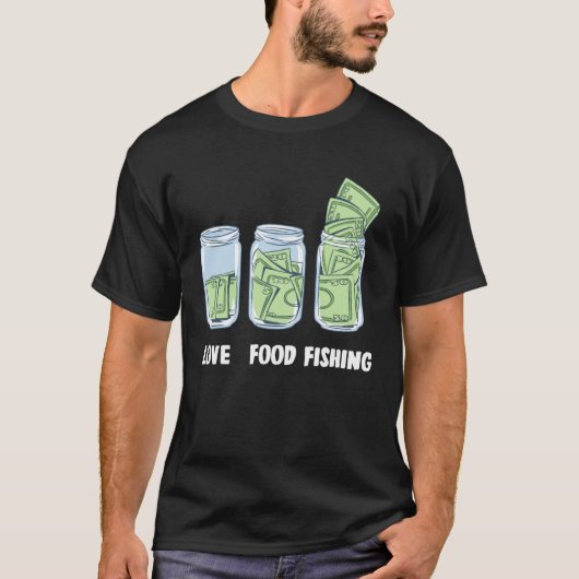 T-shirt banque d'argent de pêche (Devant)