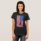 T-shirt Banque de drapeaux américains (Devant entier)