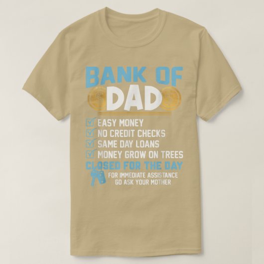 T-shirt Banque De Papa  (Design devant)