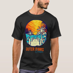 T-shirt Banques extérieures Coucher de soleil correspondan