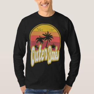 T-shirt Banques extérieures Plage de Caroline du Nord Retr