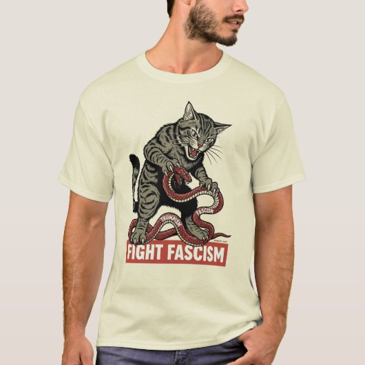 T-shirt Banzai Kat Combat le Fascisme (Devant)