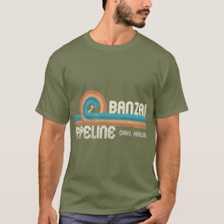 T-shirt Banzai Pipeline 80s Graphic North Shore Hawaii