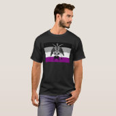 T-shirt Baphomet de la fierté asexuée (Devant entier)