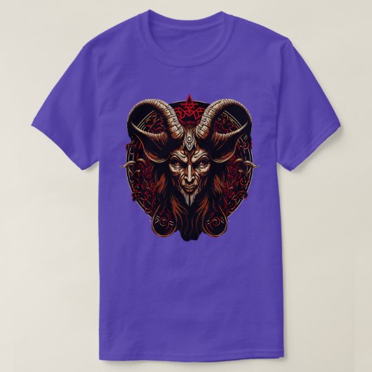 T-shirt Baphomet Demon Satanic Goth Lucifer (Design devant)