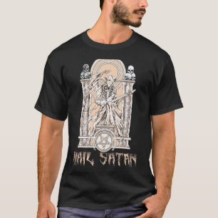 T-shirt Baphomet joue de la guitare électrique Hail Satan