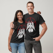 T-shirt Baphomet prier démon Satanique Lucifer Beelzebub (Unisexe)