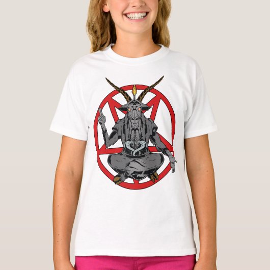 T-shirt Baphomet roi de l'enfer (Devant)