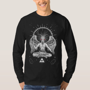 T-shirt Baphomet Satanic chèvre ailes diable Goth