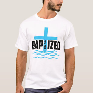 T-shirt Baptisé 2026 Croix chrétienne et baptême d'eau