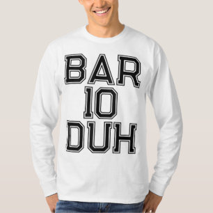 T-shirt Bar 10 Duh Bartender Cadeau Barkeep Drôle Alcool D