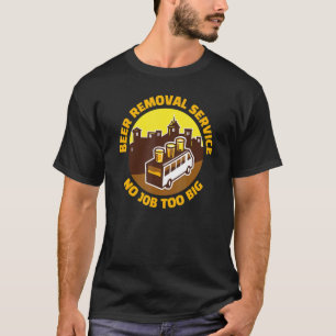 T-shirt Bar de service de retrait de bière Pub de boisson